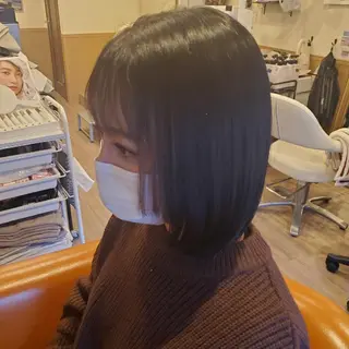 パーマ ミディアム アイブロウ マツエク・マツパ spa hair ark 富井直美のヘアスタイル
