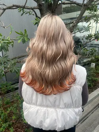 セミロング 手島 カミラのヘアスタイル