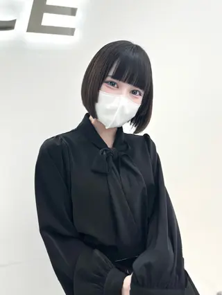 ショート カラー ヘアアレンジ 縮毛矯正🤍 盛れるボブ/ひかりのヘアスタイル