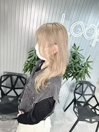 ミディアム カラー LOOP hairのヘアスタイル