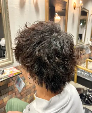 パーマ メンズ offtheLip　ocean所属・メンズパーマ 小澤太雅のヘアスタイル
