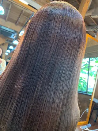 セミロング カラー ＠kutsu tetsuoのヘアスタイル