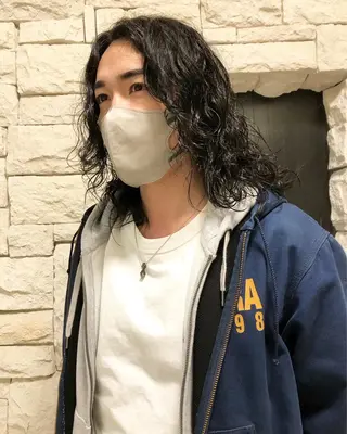 パーマ ヘアアレンジ メンズ メンズ特化✂️栗原 侑也のヘアスタイル