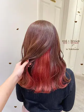 ミディアム カラー シールエクステ横浜 🐏☁️miminaのヘアスタイル
