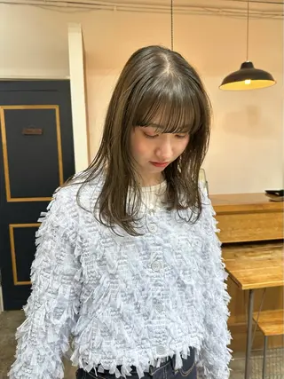 セミロング NAGISA 🎀透明感カラー🎀のヘアスタイル