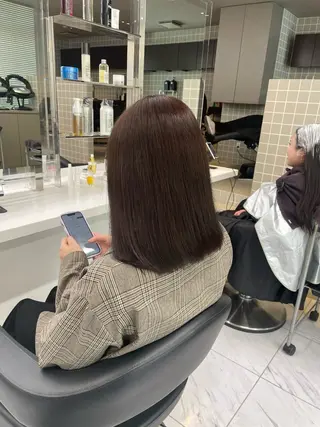 ミディアム カラー ヘアアレンジ 💗横浜美容室 💗HARUNAのヘアスタイル