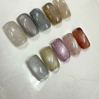 ネイル mai♡マグネット/ ニュアンス/マツパのネイルデザイン