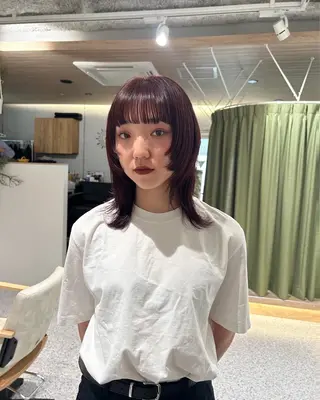 ミディアム hair&eye🎀 /momoKaのヘアスタイル