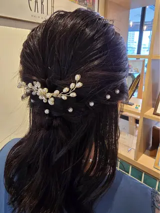 ミディアム 峯崎響乃 ツヤ髪透明感カラーのヘアスタイル