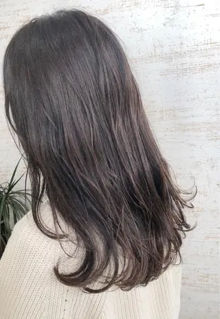 セミロング カラー ケアブリーチ /髪質 改善/古橋圭史郎のヘアスタイル