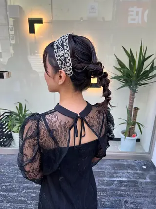 ミディアム カラー ヘアアレンジ 「sumi」 AMIのヘアスタイル