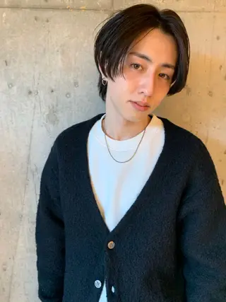 メンズ 透明感カラー🌿ボブ ✨飛田　ケイのヘアスタイル