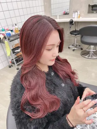 セミロング 💖札幌カラー 指名No.1💖玲奈のヘアスタイル