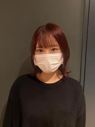 ミディアム カラー stylist トモヤのヘアスタイル