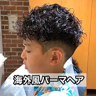ショート パーマ メンズ メンズパーマ&メンズ 縮毛矯正/平野/渋谷のヘアスタイル