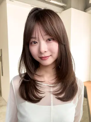 ロング 🤍yura🤍池袋 レイヤー似合わせのヘアスタイル