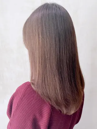 ミディアム カラー パーマ ヘアアレンジ ITbyALBUM 藤沢店のヘアスタイル