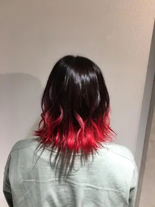 ミディアム カラー FABLE HAIR ファブル難波・心斎橋のヘアスタイル