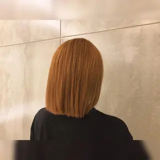 ミディアム ショート/脱白髪染め ☆宇﨑悠実のヘアスタイル