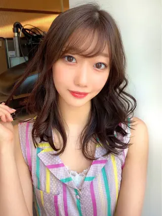 セミロング 韓国ヘア🇰🇷髪質 改善たけるのヘアスタイル