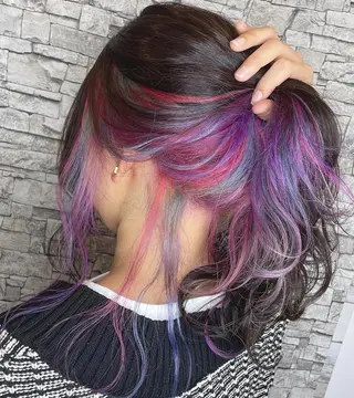カラー 派手髪/ハイトーン/ エクステ✨ユウキのヘアスタイル