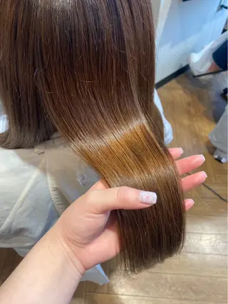 ロング カラー 愛　莉/大阪美容室 /ケア・艶カラーのヘアスタイル