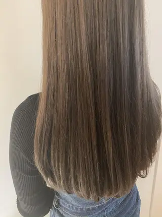 ロング カラー 韓国hair ·͜· watanabeのヘアスタイル