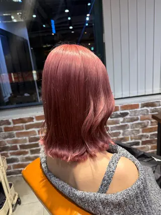 ミディアム カラー ヘアアレンジ 💞艶カラー/ ブリーチ💞ユウカのヘアスタイル