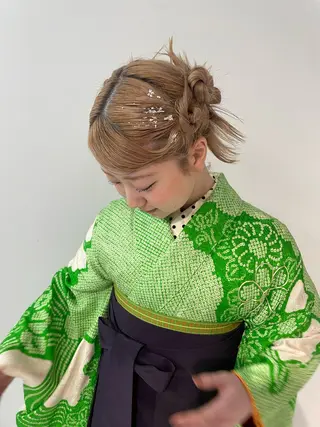 ヘアアレンジ Nico☺︎🎀YU パーマ/ブリーチのヘアスタイル