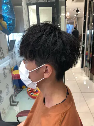 ショート パーマ メンズ 木野 翔斗のヘアスタイル