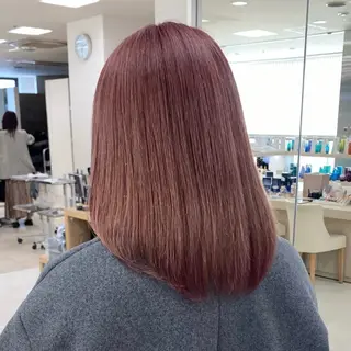 ミディアム カラー ブリーチ✨/似合わせ カラー🎀/Yuzuのヘアスタイル