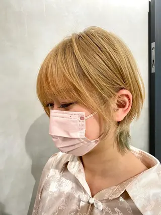 ショート カラー 【髪質改善】 梅田　聡のヘアスタイル