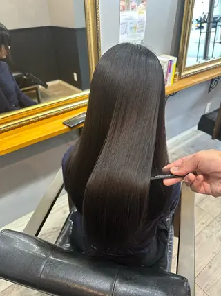 ロング 渡辺俊介 暗髪カラー /美髪矯正/髪質改善のヘアスタイル