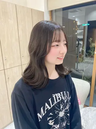 ミディアム 池田 健汰のヘアスタイル