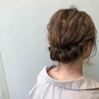 ミディアム ヘアアレンジ 心斎橋/ヘアセット MASAKIのヘアスタイル