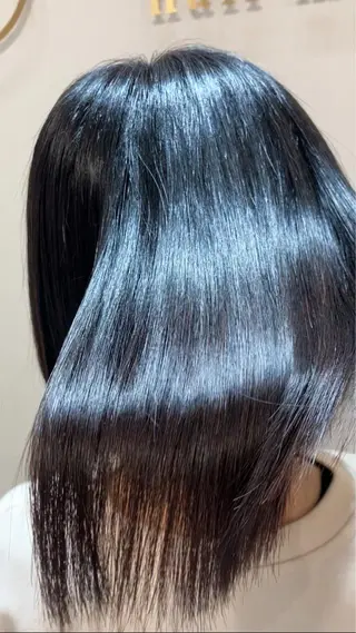 ミディアム カラー ヘアアレンジ キッズ 横浜関内髪質改善 re:Magoのヘアスタイル