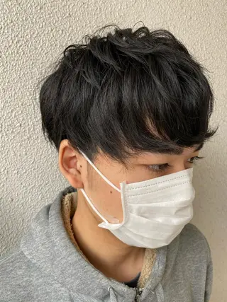 ミディアム メンズ 柳澤 和也のヘアスタイル