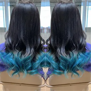 ロング カラー ヘアアレンジ 韓国hair🦋 Nanaのヘアスタイル