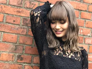 セミロング カラー 及川 祐輔のヘアスタイル