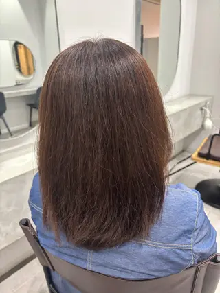 ミディアム カラー 佐古 里美華のヘアスタイル