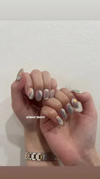 ネイル NAGISA🧁🎀 持ち込み⌇パラジェルのネイルデザイン