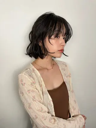 ミディアム パーマ Sana 🦢のヘアスタイル