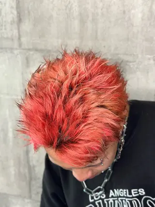 ショート カラー ヘアアレンジ メンズ メンズヘア静岡 ✂︎Ryuheiのヘアスタイル