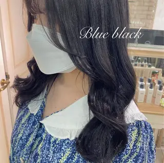 ロング カラー ヘアアレンジ 透明感カラー 古山 結季🌙🖤のヘアスタイル