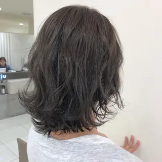 ミディアム カラー 【髪質改善】 梅田　聡のヘアスタイル