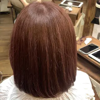 ミディアム カラー 木村🌟髪質改善ケア 💎デザインカラーのヘアスタイル