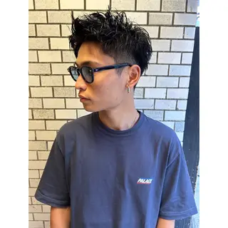 ショート パーマ メンズ 💈メンズ短髪特化 ✂︎伊藤大輝💈のヘアスタイル