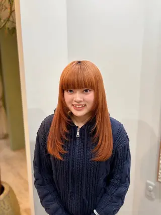 ロング カラー 増田 ルナのヘアスタイル