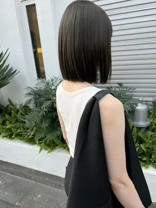 ミディアム 透明感カラー🌿ボブ ✨飛田　ケイのヘアスタイル