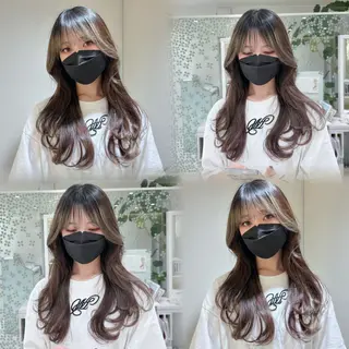 ロング 中韓𝐌𝐈𝐗🩶 𝐘𝐔𝐊𝐀のマツエク・マツパデザイン